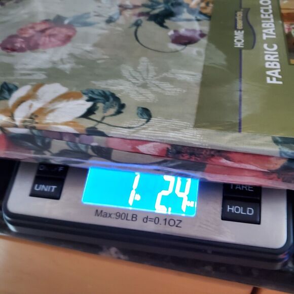 Vtg Home Essentials NEW Floral Cotton Blend Oblong 60x102" Fabric Tablecloth NWT - Picture 8 of 12